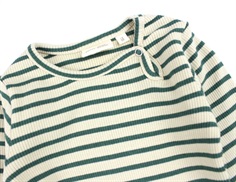 Petit Piao emerald green/dark off white stribet body modal